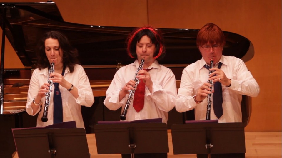 Joe Houghton(centre) in 2011 with Rosie Staniforth and Rory Boyle