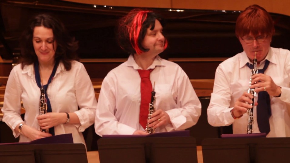 Joe Houghton (centre) in 2011 with Rosie Staniforth and Rory Boyle